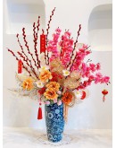 新年快乐 HAPPY CHINESE NEW YEAR (Faux / Artificial Flowers) 